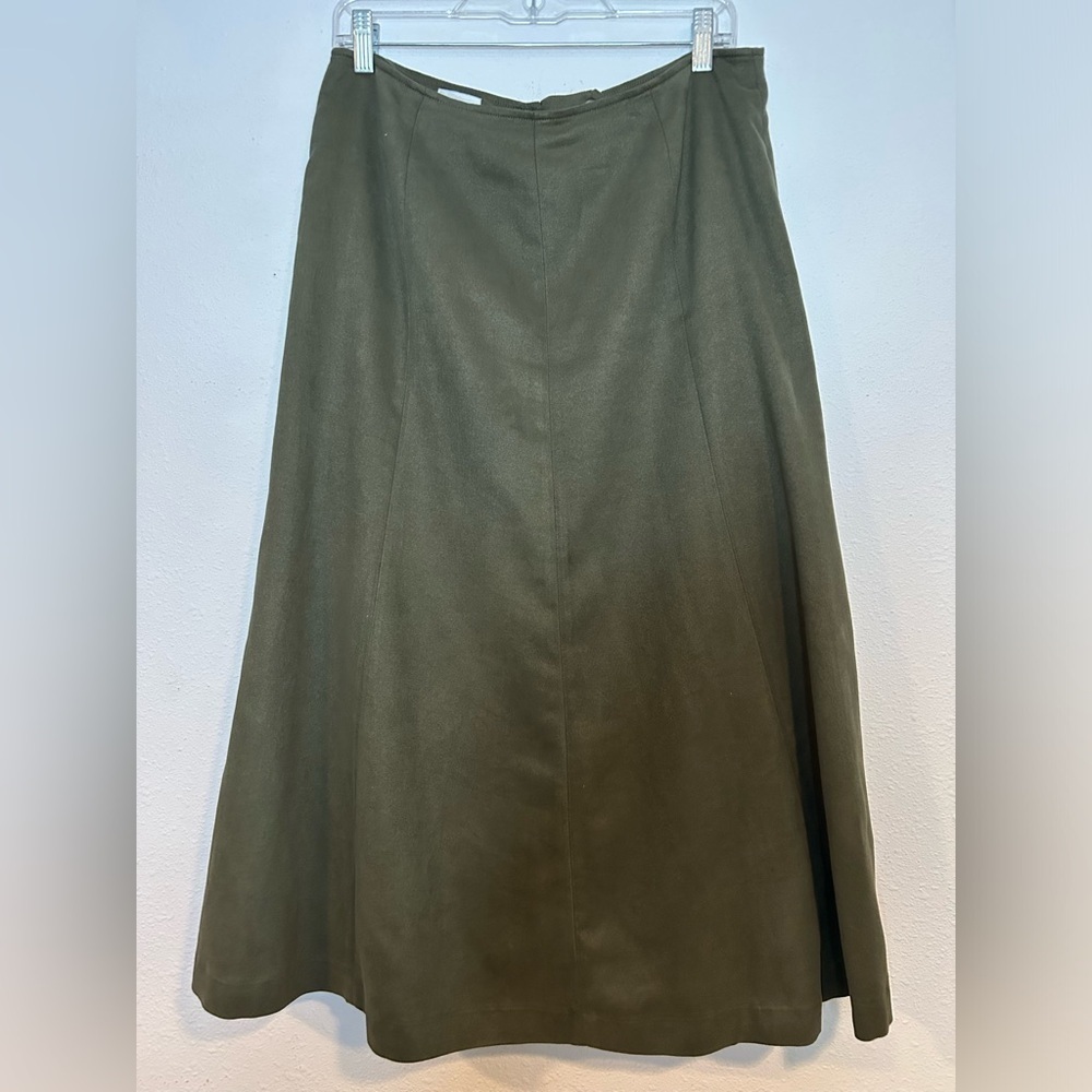 tabi Olive Green Midi Skirt Size 12